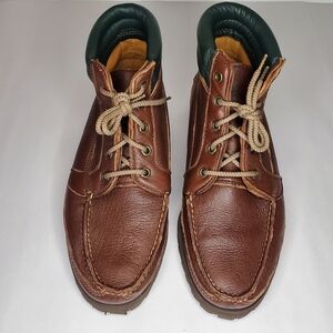 Vintage NWOT H.S Trask Buttery Soft Elk Leather Lace Up Boot Size 8